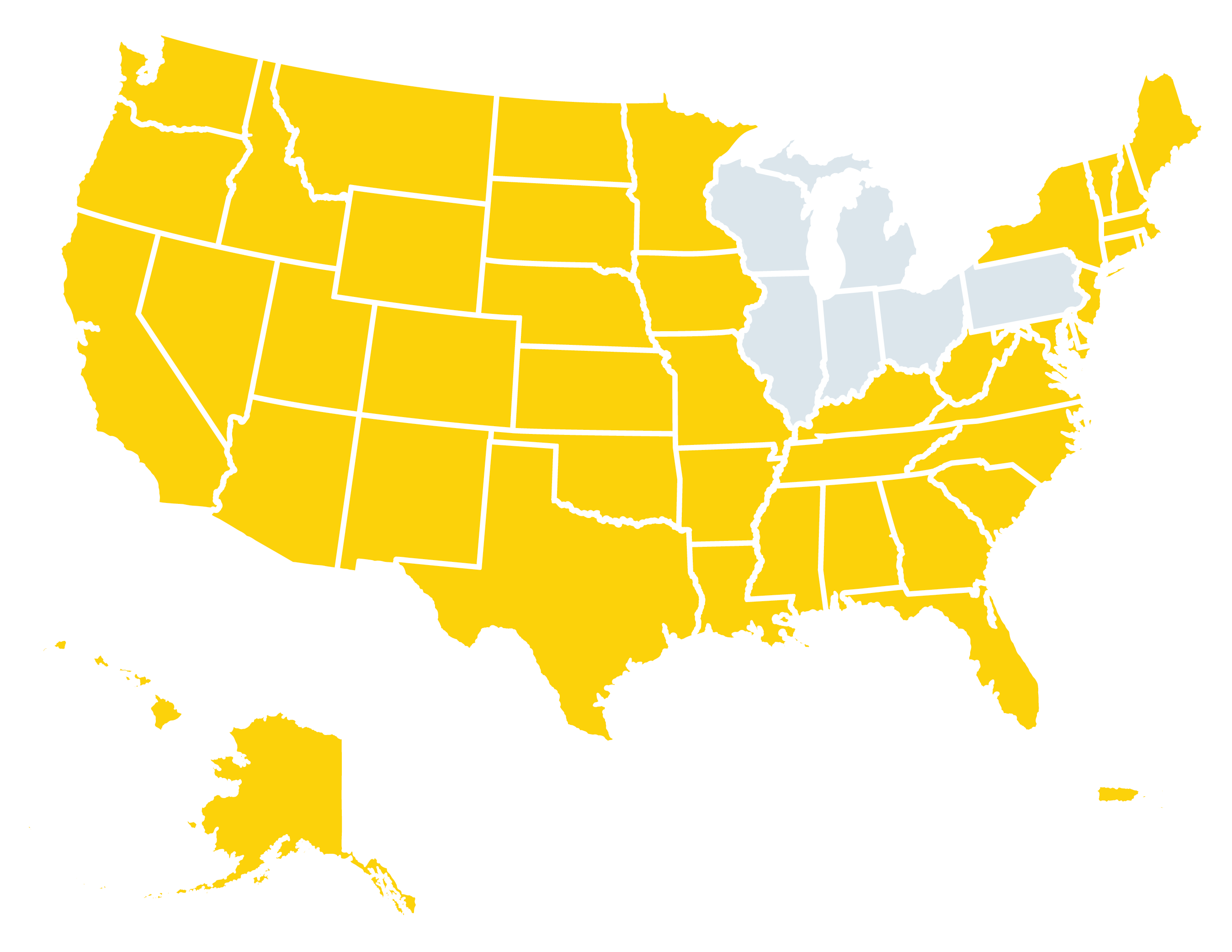 USA Map.