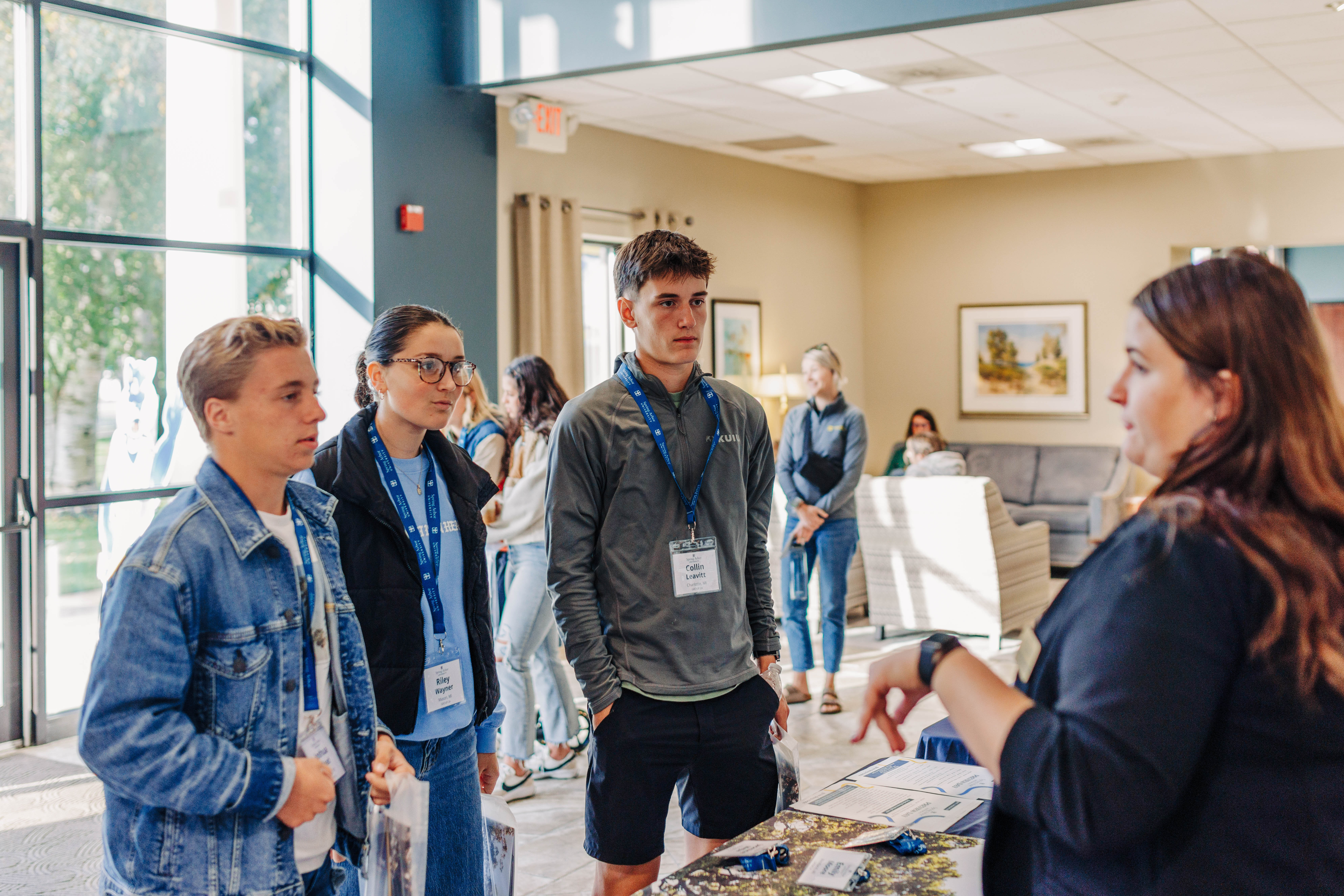 Students at Preview Day