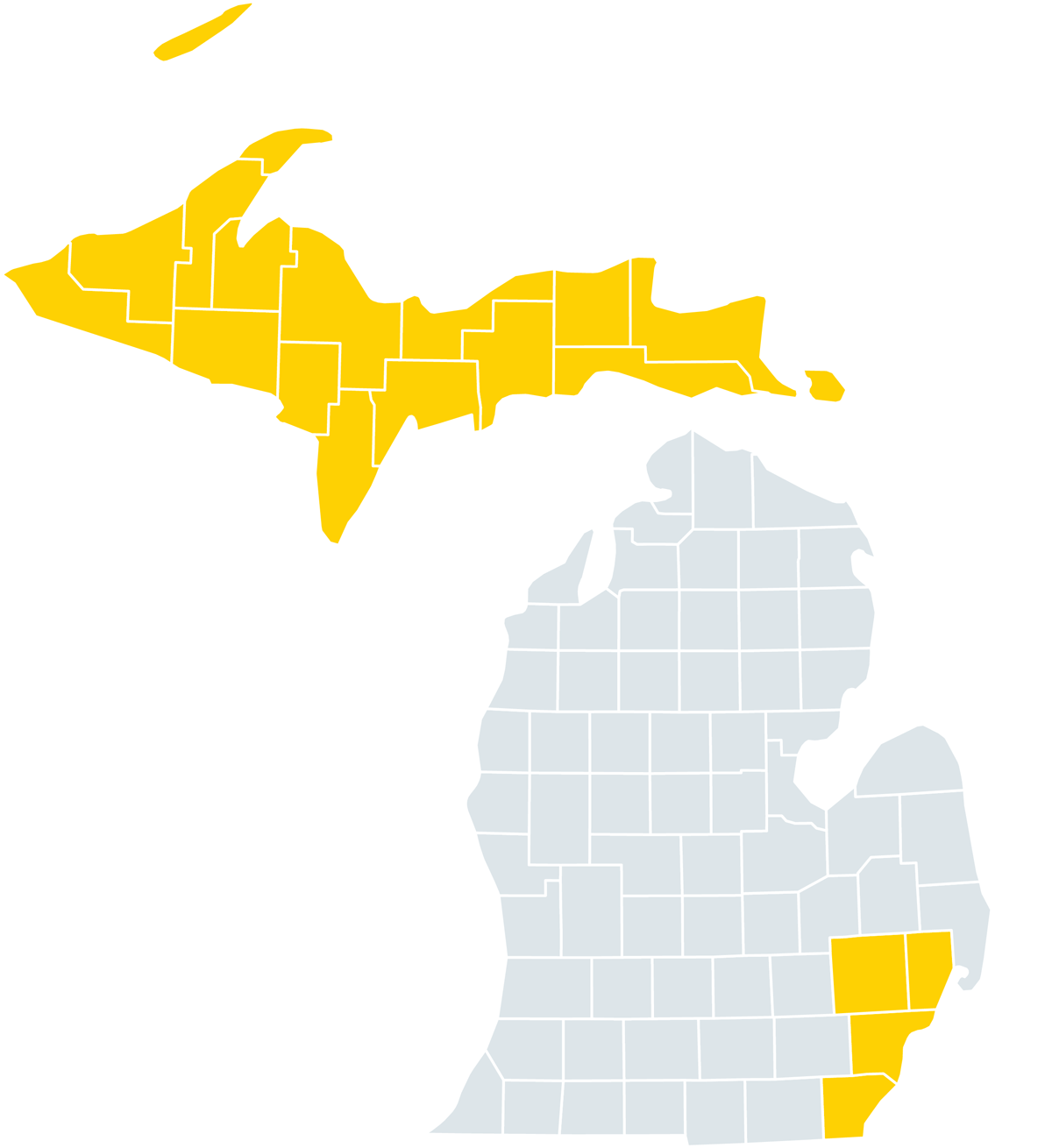 Map of Michigan