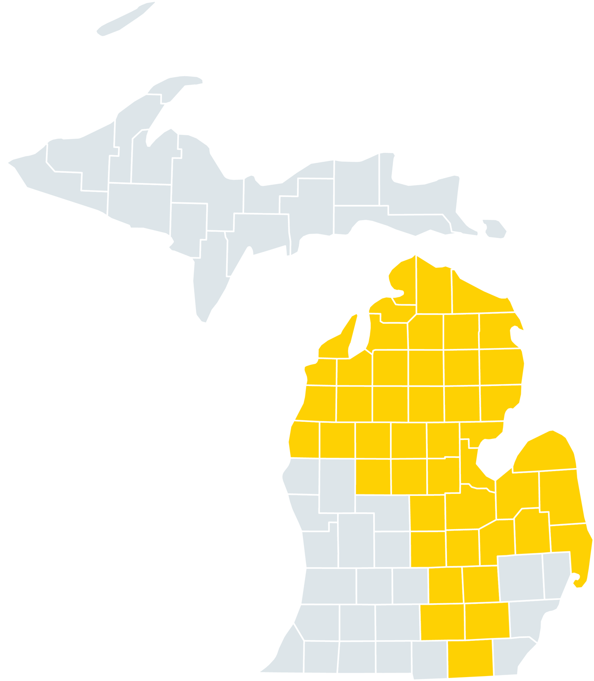 Map of Michigan