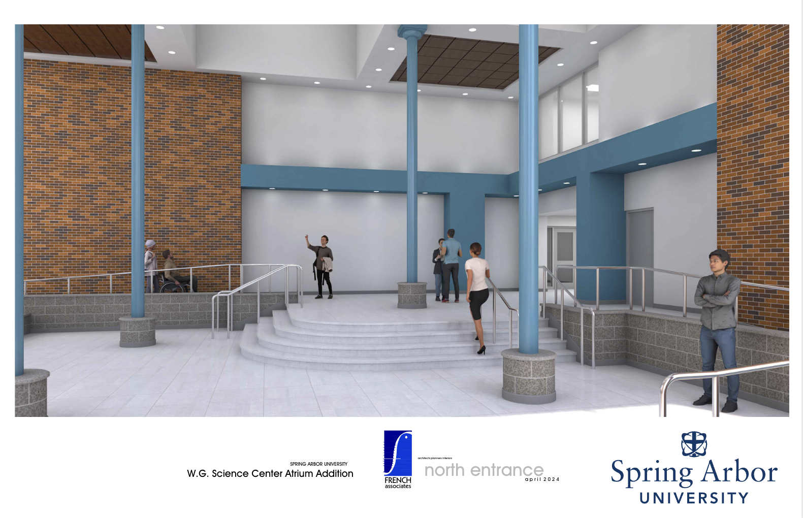 WG Science Center Atrium addition rendering