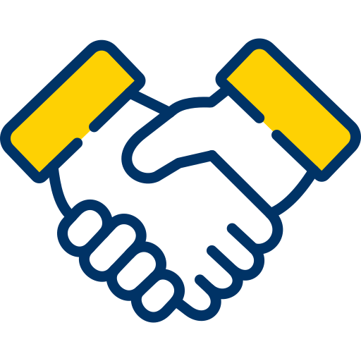 icon of a handshake.