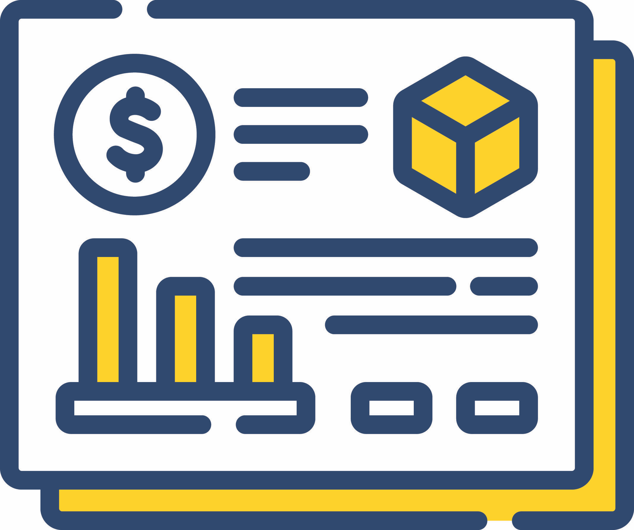 icon of financial report