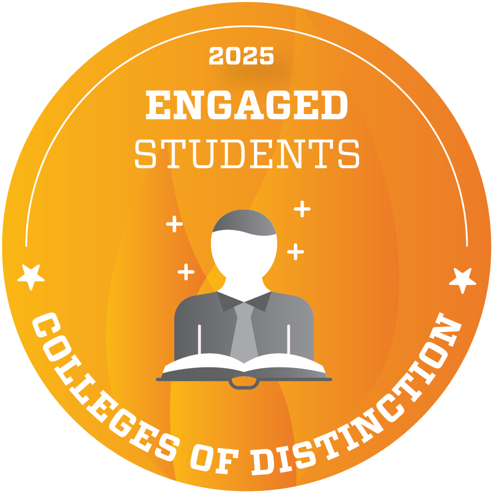 Badge for engaged students from college of distinction
