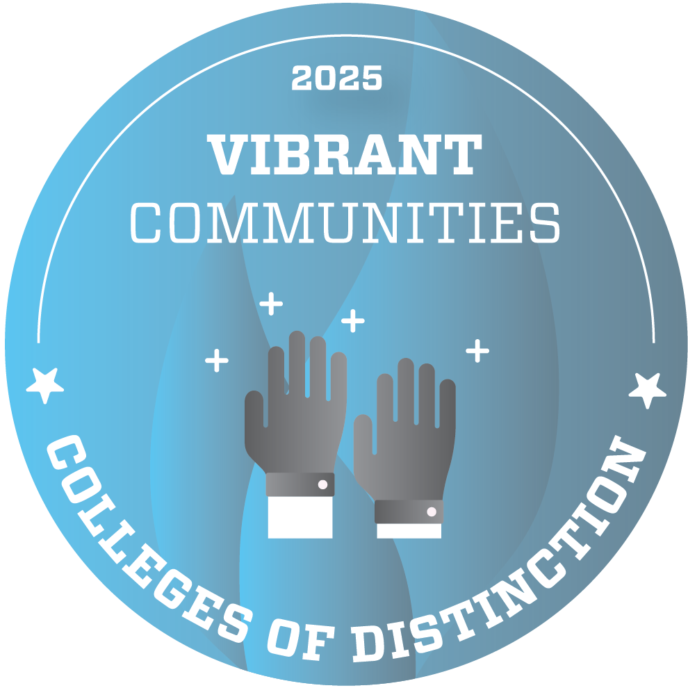 Badge for vibrant community from college of distinction